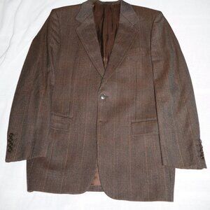 Christian Dior Men's Brown Plaid Sport Coat 40R